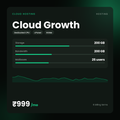 HostGraber Cloud Growth – Cloud Hosting plan with 200 GB SSD Storage, 200 GB Monthly Bandwidth