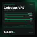 HostGraber Colossus VPS – High-Performance VPS plan with 64 vCPU Cores, 128 GB RAM, 2000 GB NVMe SSD