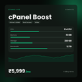 HostGraber cPanel Boost – cPanel VPS plan with 8 vCPU Cores, 32 GB RAM, 320 GB NVMe SSD