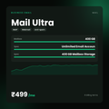 HostGraber Mail Ultra – Business Email plan with 400 GB Mailbox