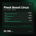 HostGraber Plesk Boost Linux – Plesk VPS – Linux plan with 8 vCPU Cores, 32 GB RAM, 320 GB NVMe SSD