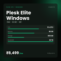 HostGraber Plesk Elite Windows – Plesk VPS – Windows plan with 16 vCPU Cores, 96 GB RAM, 800 GB NVMe SSD
