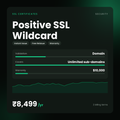 HostGraber Positive SSL Wildcard – SSL Certificates plan with Domain Validation, Unlimited Sub-domain