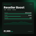 HostGraber Reseller Boost – Reseller Hosting plan with 200 GB SSD Storage, 2 TB Monthly Bandwidth