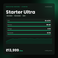 HostGraber Starter Ultra – Dedicated Servers – Starter plan with 16 CPU Cores, 8 TB NVMe SSD