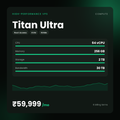 HostGraber Titan Ultra – High-Performance VPS plan with 64 vCPU Cores, 256 GB RAM, 2000 GB NVMe SSD