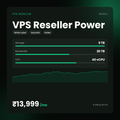 HostGraber VPS Reseller Power – VPS Reseller plan with 5 TB NVMe SSD, 20 TB Bandwidth